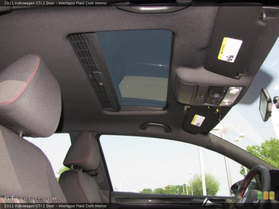Interlagos Plaid Cloth Interior Sunroof for the 2011 Volkswagen GTI 2 Door #48360688