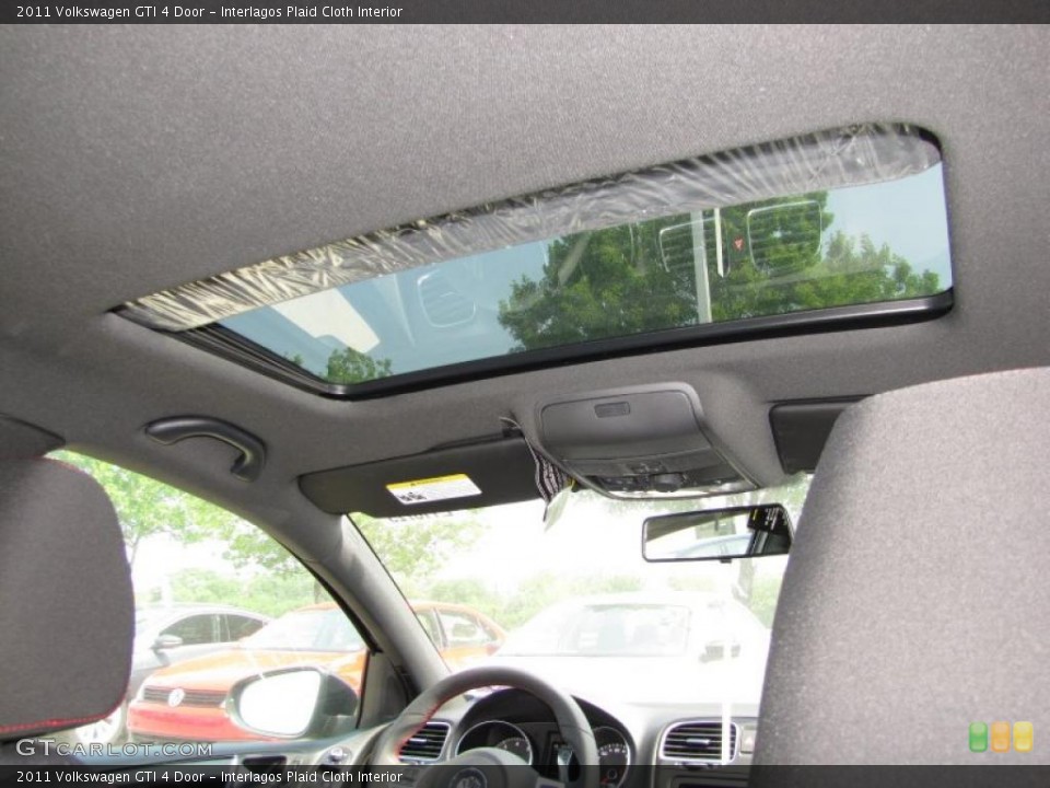Interlagos Plaid Cloth Interior Sunroof for the 2011 Volkswagen GTI 4 Door #48361690