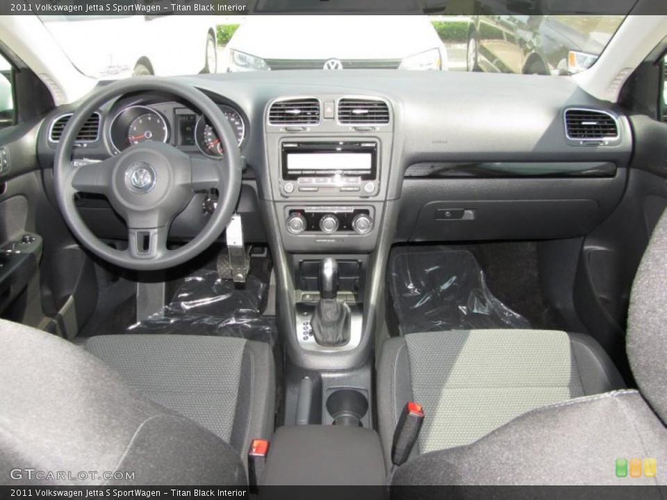 Titan Black Interior Dashboard for the 2011 Volkswagen Jetta S SportWagen #48362173