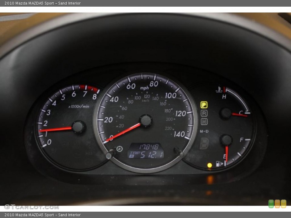 Sand Interior Gauges for the 2010 Mazda MAZDA5 Sport #48363181