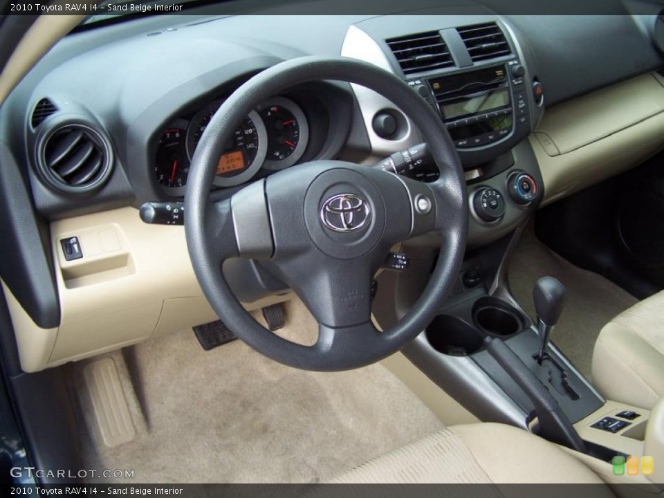 Sand Beige Interior Dashboard for the 2010 Toyota RAV4 I4 #48363766