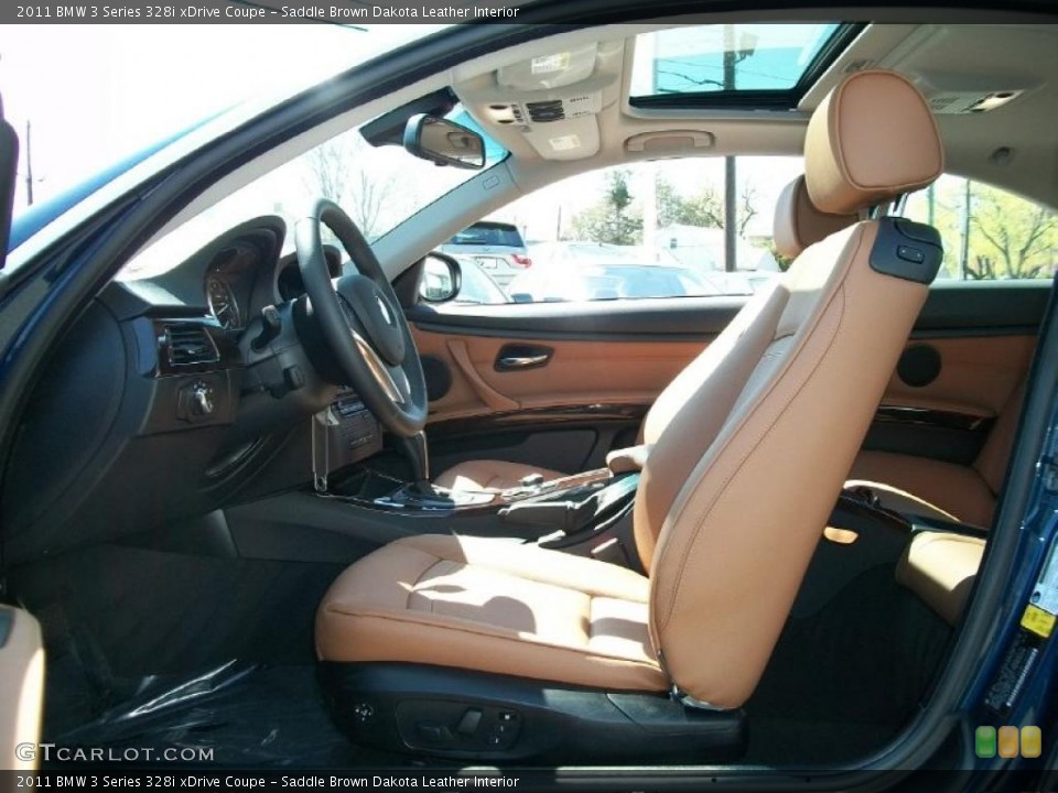 Saddle Brown Dakota Leather Interior Photo for the 2011 BMW 3 Series 328i xDrive Coupe #48364768
