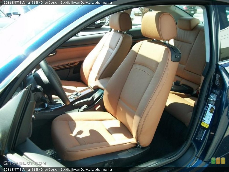 Saddle Brown Dakota Leather Interior Photo for the 2011 BMW 3 Series 328i xDrive Coupe #48364783