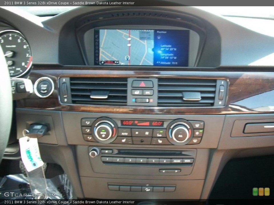 Saddle Brown Dakota Leather Interior Controls for the 2011 BMW 3 Series 328i xDrive Coupe #48364882