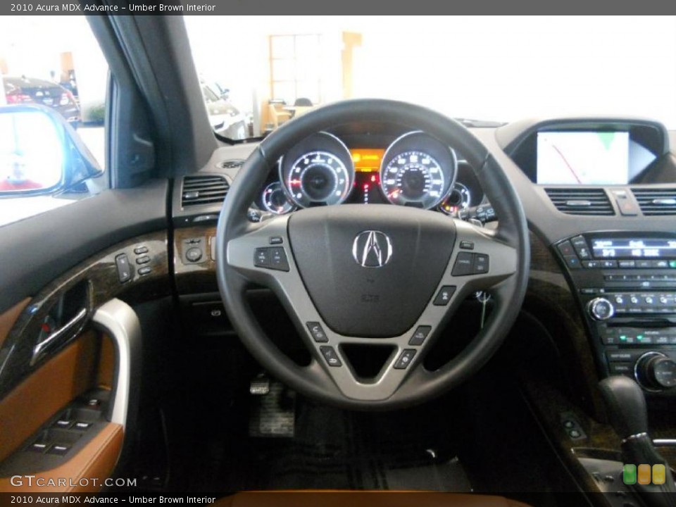 Umber Brown Interior Steering Wheel for the 2010 Acura MDX Advance #48364906