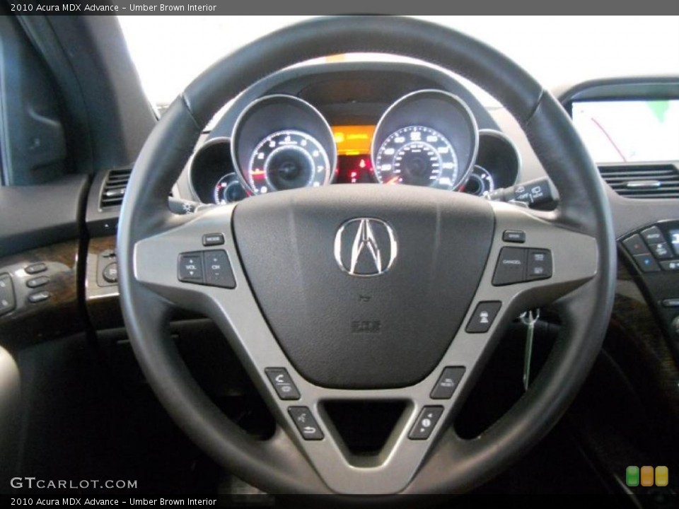 Umber Brown Interior Steering Wheel for the 2010 Acura MDX Advance #48364954