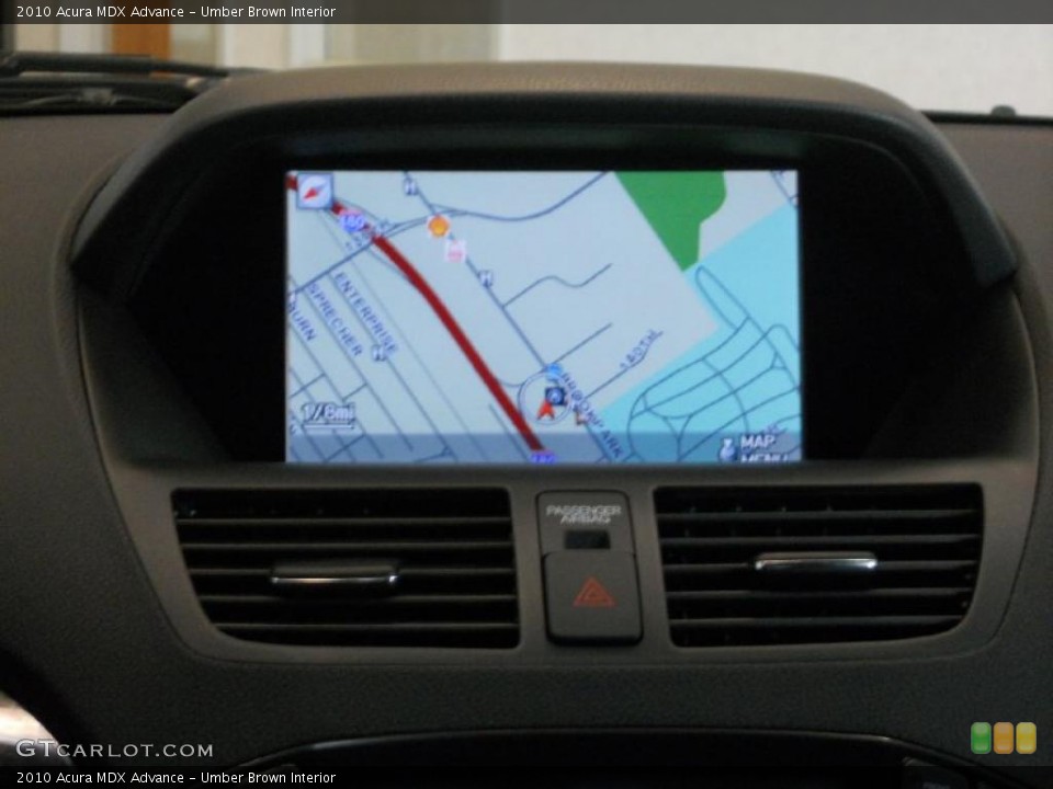 Umber Brown Interior Navigation for the 2010 Acura MDX Advance #48364984