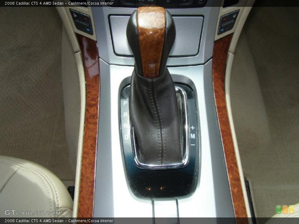 Cashmere/Cocoa Interior Transmission for the 2008 Cadillac CTS 4 AWD Sedan #48366547