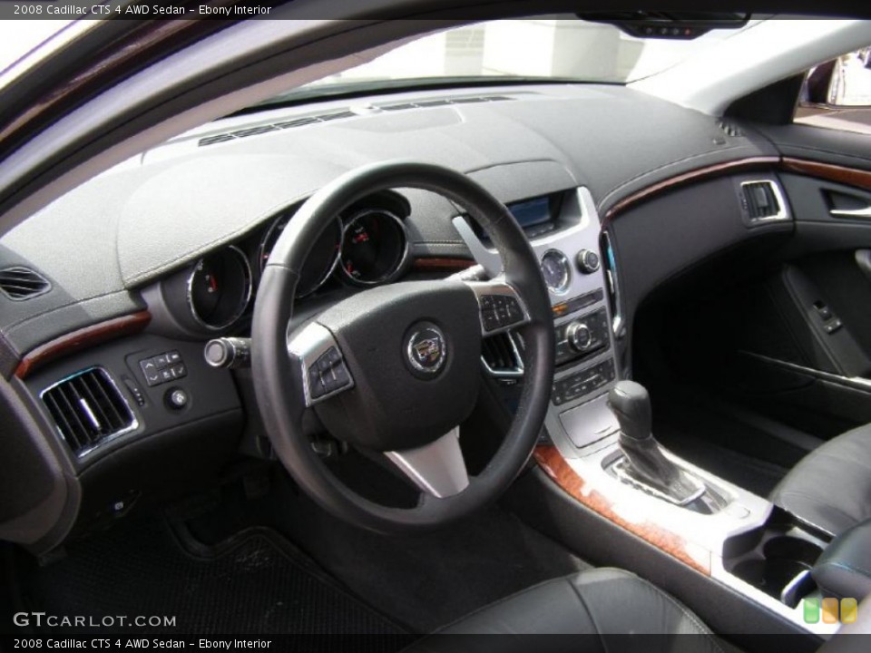 Ebony Interior Dashboard for the 2008 Cadillac CTS 4 AWD Sedan #48366688