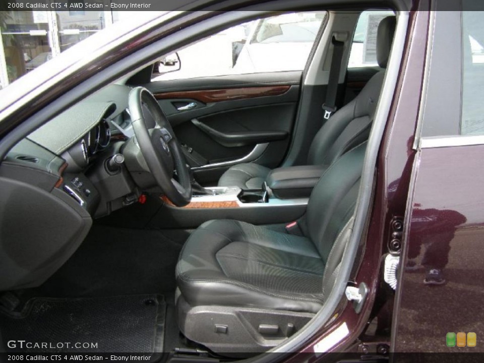 Ebony Interior Photo for the 2008 Cadillac CTS 4 AWD Sedan #48366718