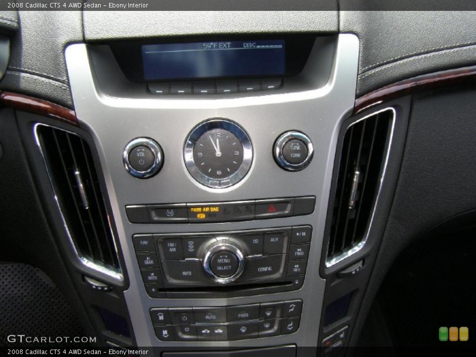 Ebony Interior Controls for the 2008 Cadillac CTS 4 AWD Sedan #48366763