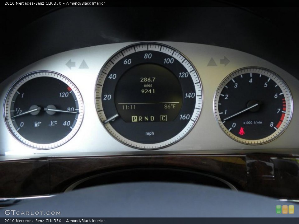 Almond/Black Interior Gauges for the 2010 Mercedes-Benz GLK 350 #48366862
