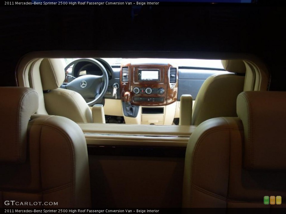 Beige Interior Photo for the 2011 Mercedes-Benz Sprinter 2500 High Roof Passenger Conversion Van #48367873