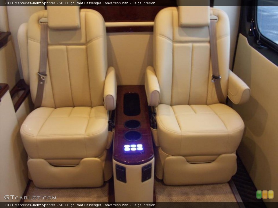 Beige Interior Photo for the 2011 Mercedes-Benz Sprinter 2500 High Roof Passenger Conversion Van #48368059