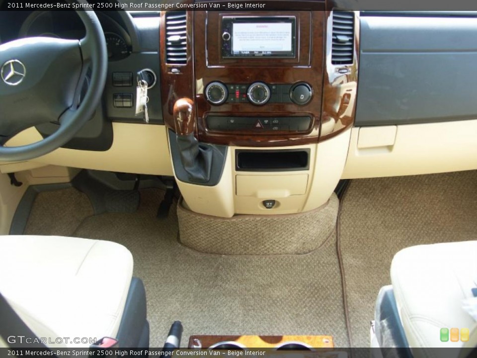 Beige Interior Controls for the 2011 Mercedes-Benz Sprinter 2500 High Roof Passenger Conversion Van #48368071
