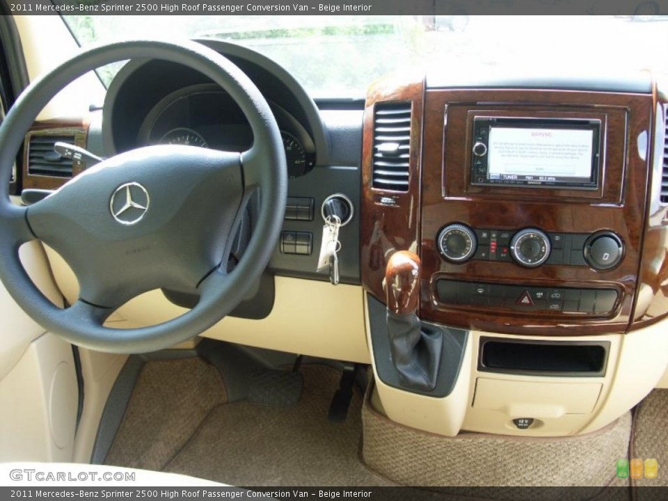 Beige Interior Controls for the 2011 Mercedes-Benz Sprinter 2500 High Roof Passenger Conversion Van #48368086