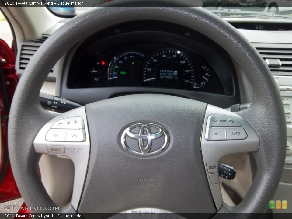 Bisque Interior Steering Wheel for the 2010 Toyota Camry Hybrid #48368143
