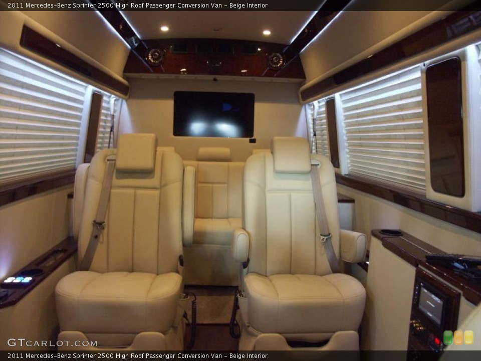 Beige Interior Photo for the 2011 Mercedes-Benz Sprinter 2500 High Roof Passenger Conversion Van #48368392