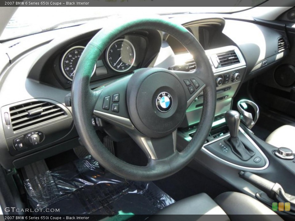 Black Interior Steering Wheel for the 2007 BMW 6 Series 650i Coupe #48368893