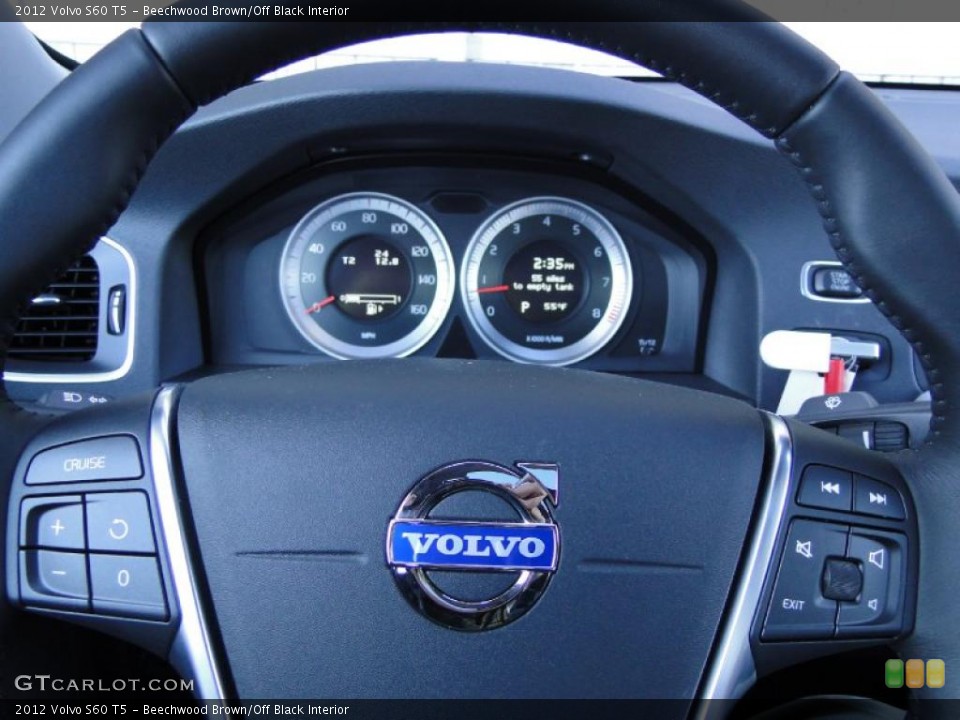 Beechwood Brown/Off Black Interior Gauges for the 2012 Volvo S60 T5 #48368968