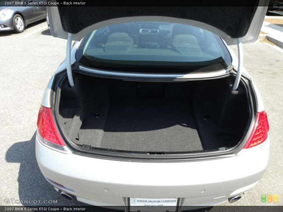 Black Interior Trunk for the 2007 BMW 6 Series 650i Coupe #48369058
