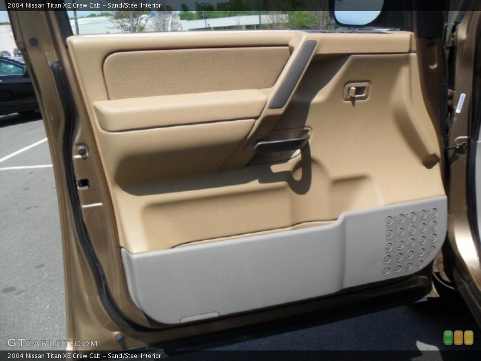Sand/Steel Interior Door Panel for the 2004 Nissan Titan XE Crew Cab #48370810