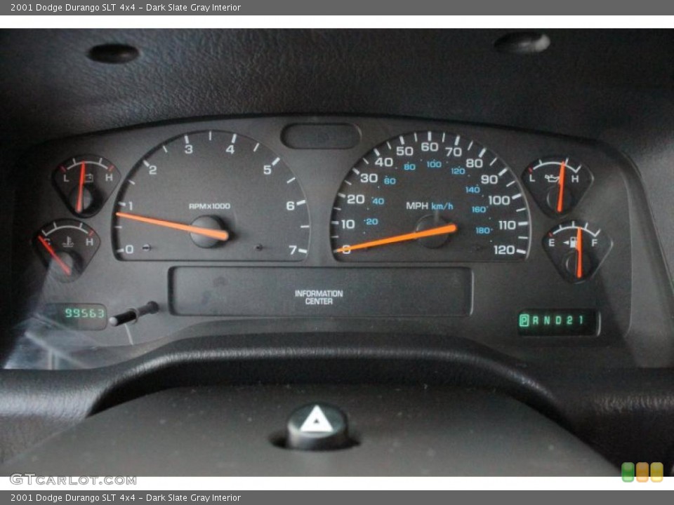 Dark Slate Gray Interior Gauges for the 2001 Dodge Durango SLT 4x4 #48372458