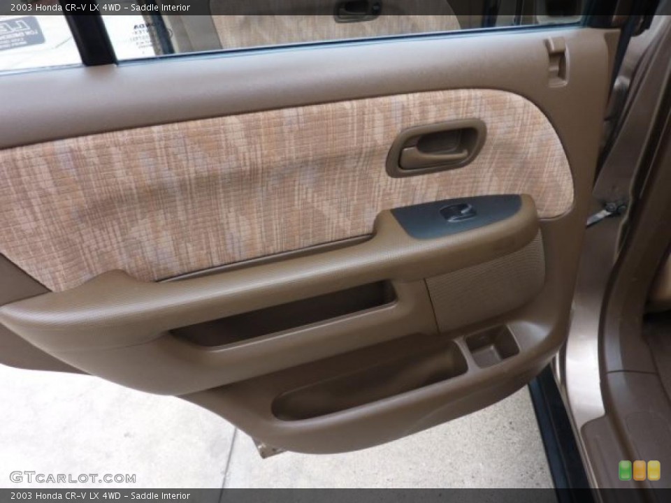 Saddle Interior Door Panel for the 2003 Honda CR-V LX 4WD #48373297