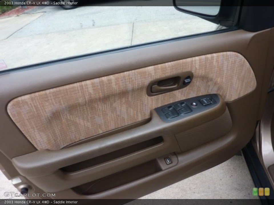 Saddle Interior Door Panel for the 2003 Honda CR-V LX 4WD #48373309