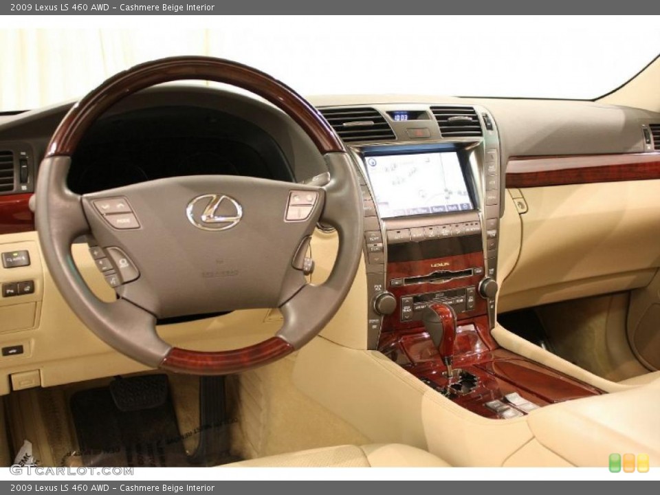 Cashmere Beige Interior Dashboard for the 2009 Lexus LS 460 AWD #48373922