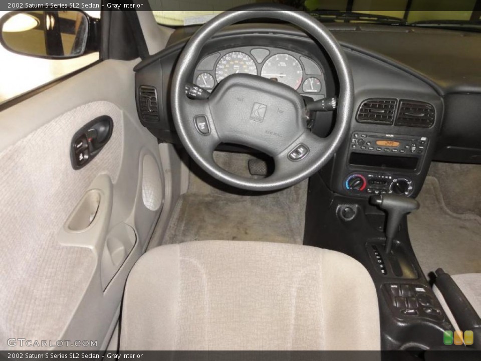 Gray Interior Steering Wheel for the 2002 Saturn S Series SL2 Sedan #48375251