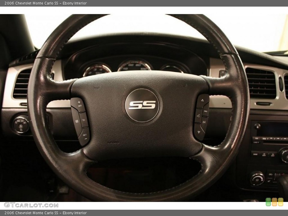 Ebony Interior Steering Wheel for the 2006 Chevrolet Monte Carlo SS #48375362