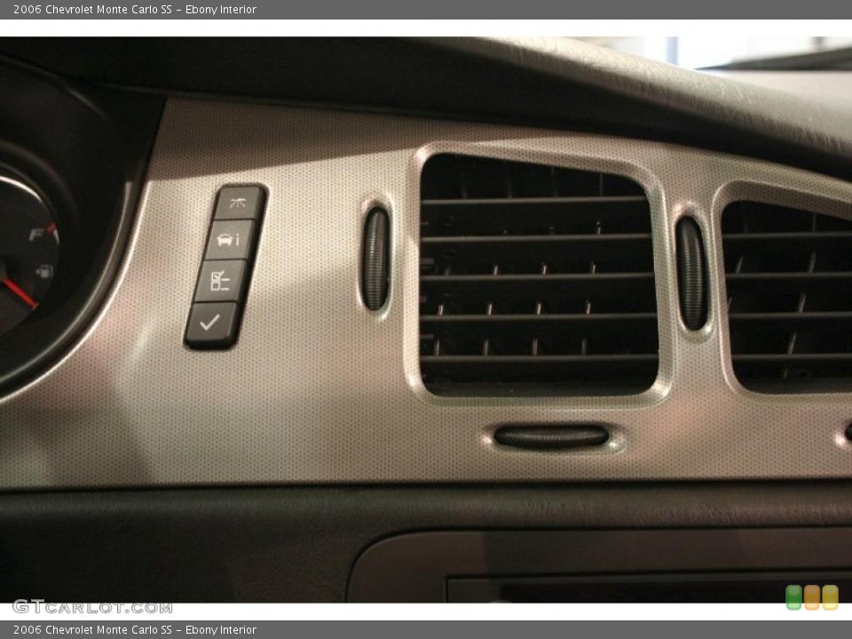 Ebony Interior Controls for the 2006 Chevrolet Monte Carlo SS #48375404