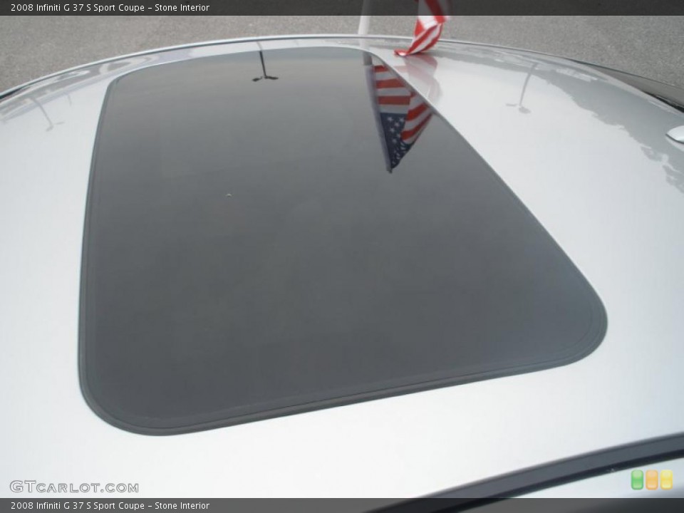 Stone Interior Sunroof for the 2008 Infiniti G 37 S Sport Coupe #48375761