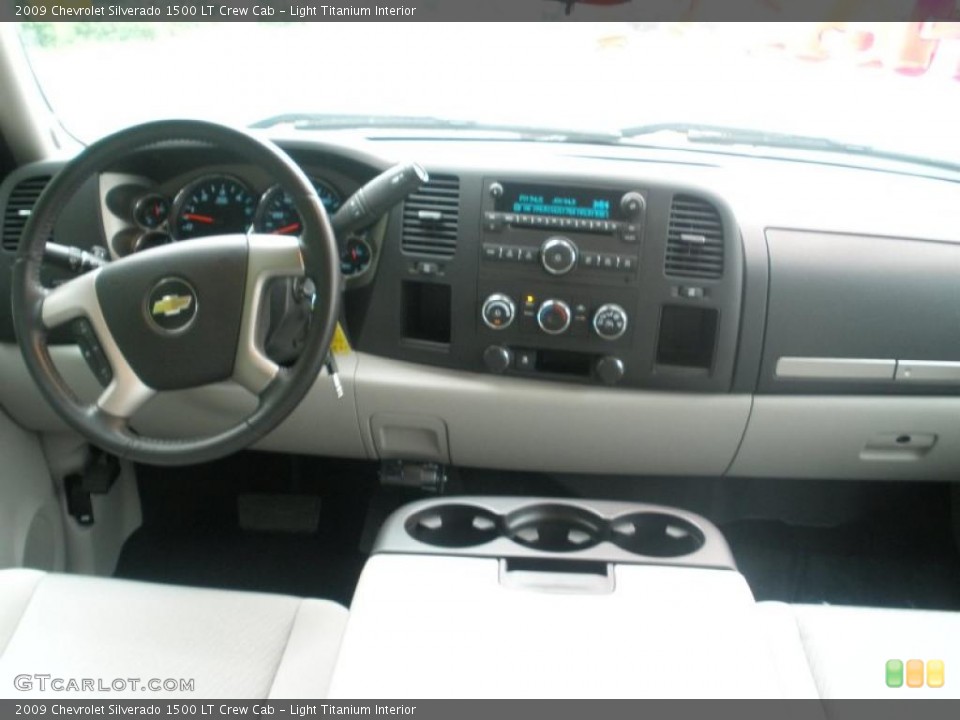 Light Titanium Interior Dashboard for the 2009 Chevrolet Silverado 1500 LT Crew Cab #48377111