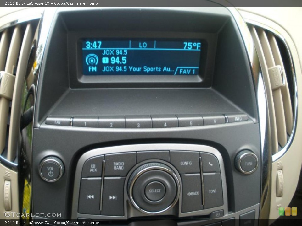 Cocoa/Cashmere Interior Controls for the 2011 Buick LaCrosse CX #48378314