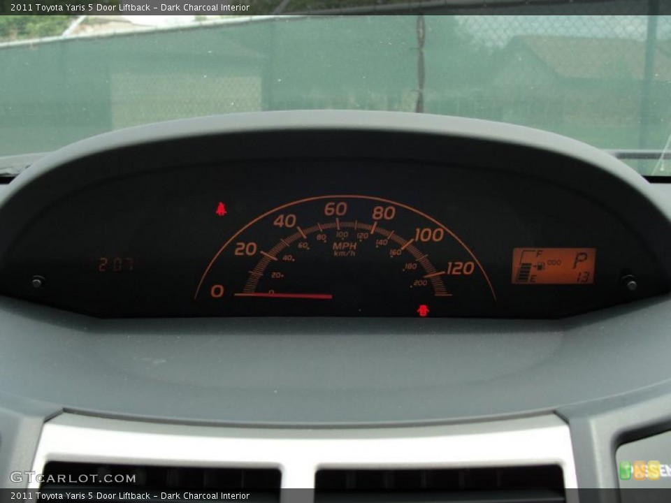 Dark Charcoal Interior Gauges for the 2011 Toyota Yaris 5 Door Liftback #48380066