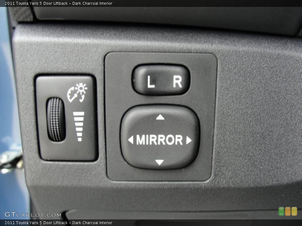 Dark Charcoal Interior Controls for the 2011 Toyota Yaris 5 Door Liftback #48380111