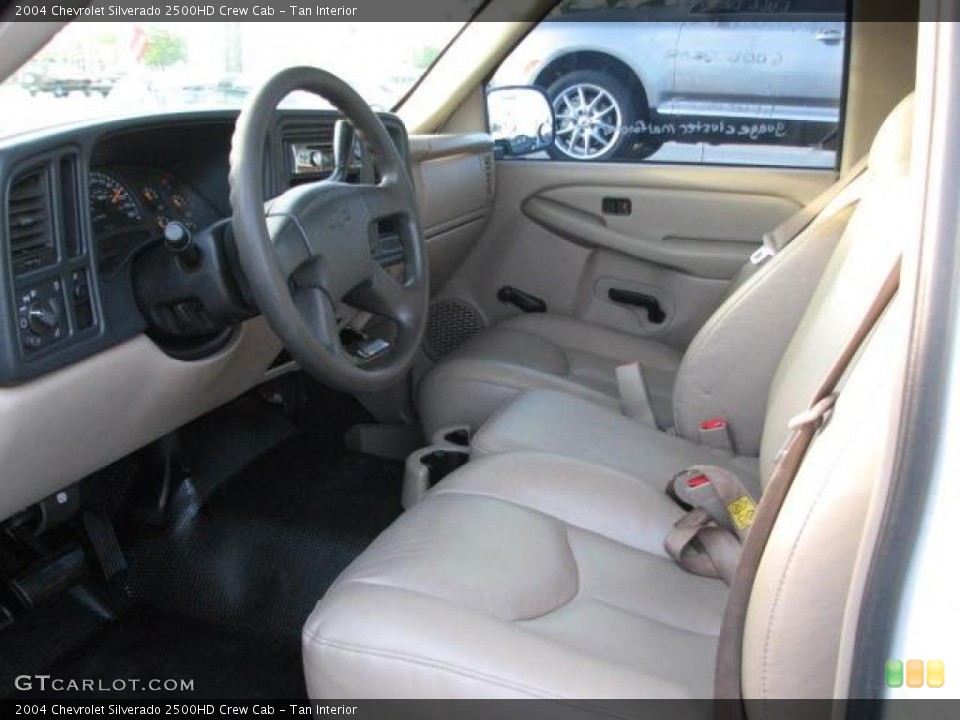 Tan Interior Photo for the 2004 Chevrolet Silverado 2500HD Crew Cab #48380273