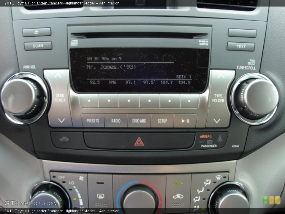 Ash Interior Controls for the 2011 Toyota Highlander  #48382193
