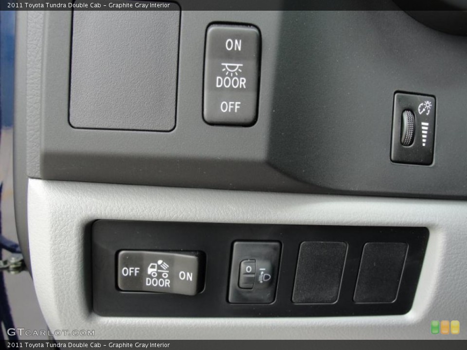 Graphite Gray Interior Controls for the 2011 Toyota Tundra Double Cab #48382823