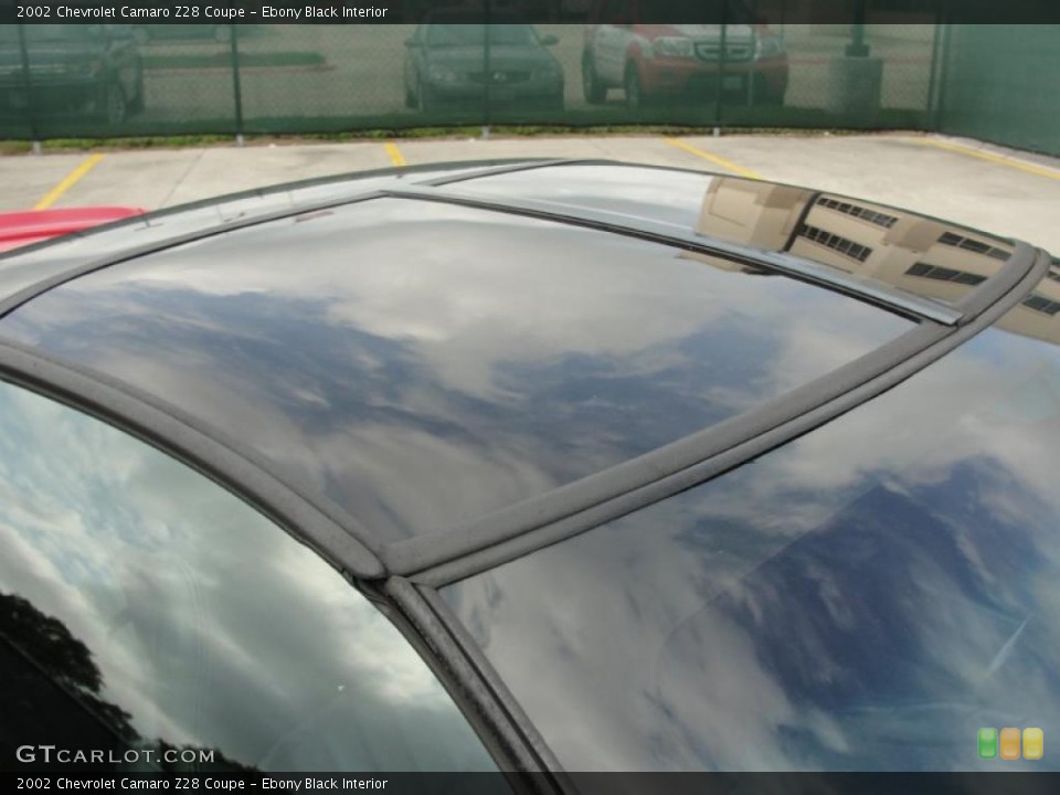 Ebony Black Interior Sunroof for the 2002 Chevrolet Camaro Z28 Coupe #48383486