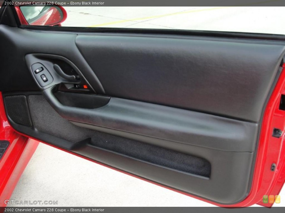 Ebony Black Interior Door Panel for the 2002 Chevrolet Camaro Z28 Coupe #48383513