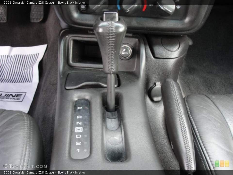 Ebony Black Interior Transmission for the 2002 Chevrolet Camaro Z28 Coupe #48383621