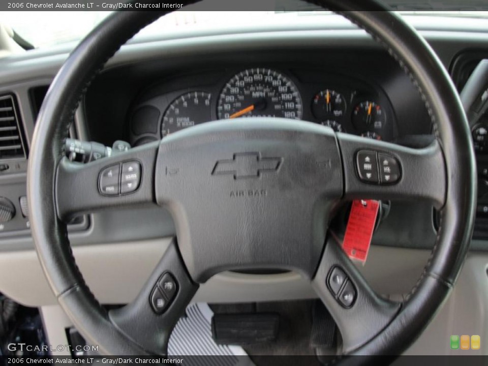 Gray/Dark Charcoal Interior Steering Wheel for the 2006 Chevrolet Avalanche LT #48385256