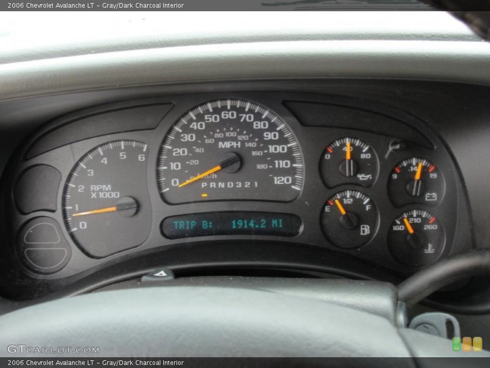 Gray/Dark Charcoal Interior Gauges for the 2006 Chevrolet Avalanche LT #48385265