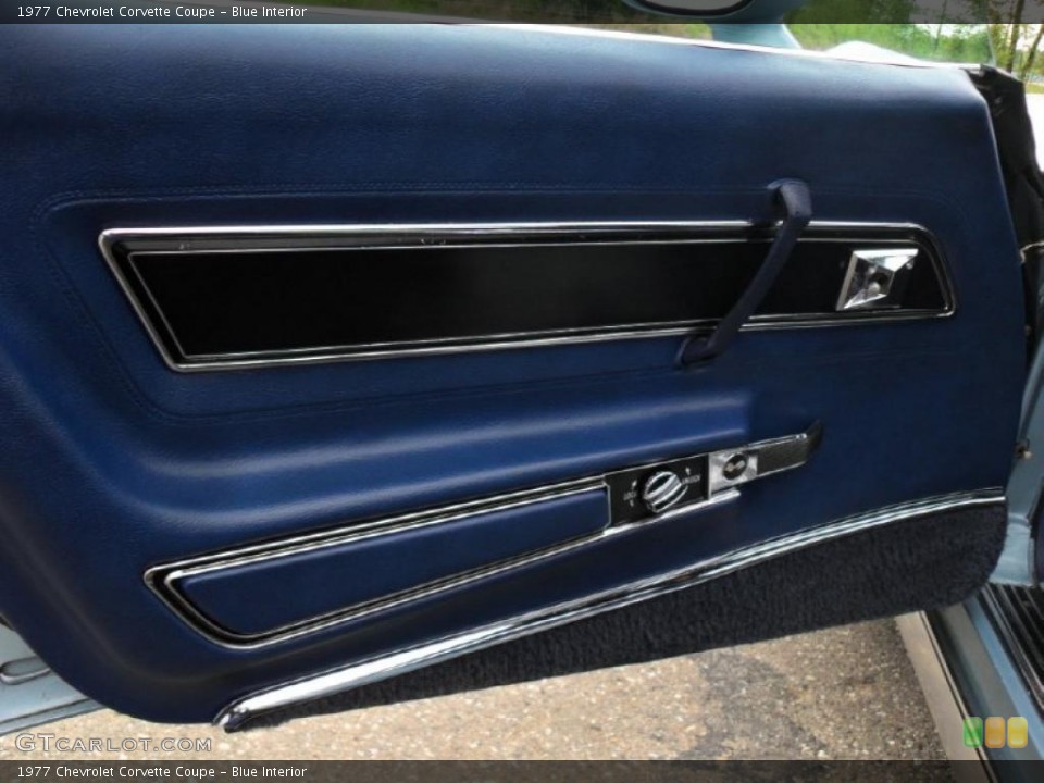 Blue Interior Door Panel for the 1977 Chevrolet Corvette Coupe #48386142