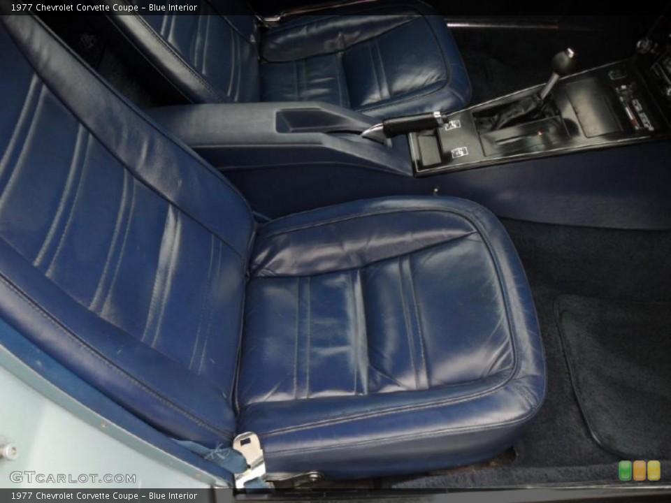 Blue Interior Photo for the 1977 Chevrolet Corvette Coupe #48386175