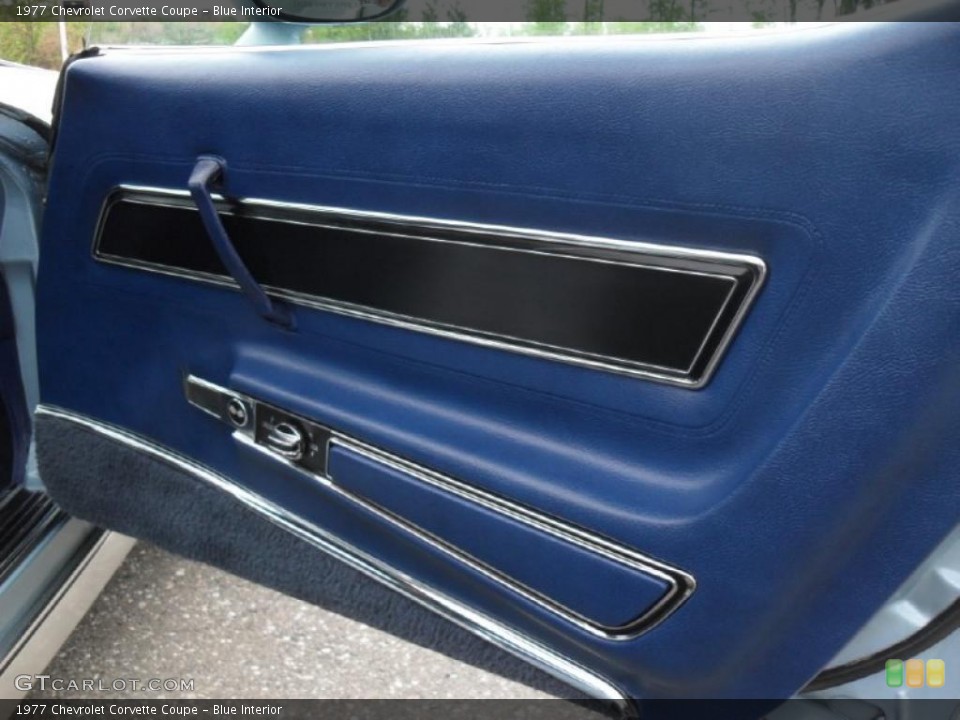 Blue Interior Door Panel for the 1977 Chevrolet Corvette Coupe #48386178