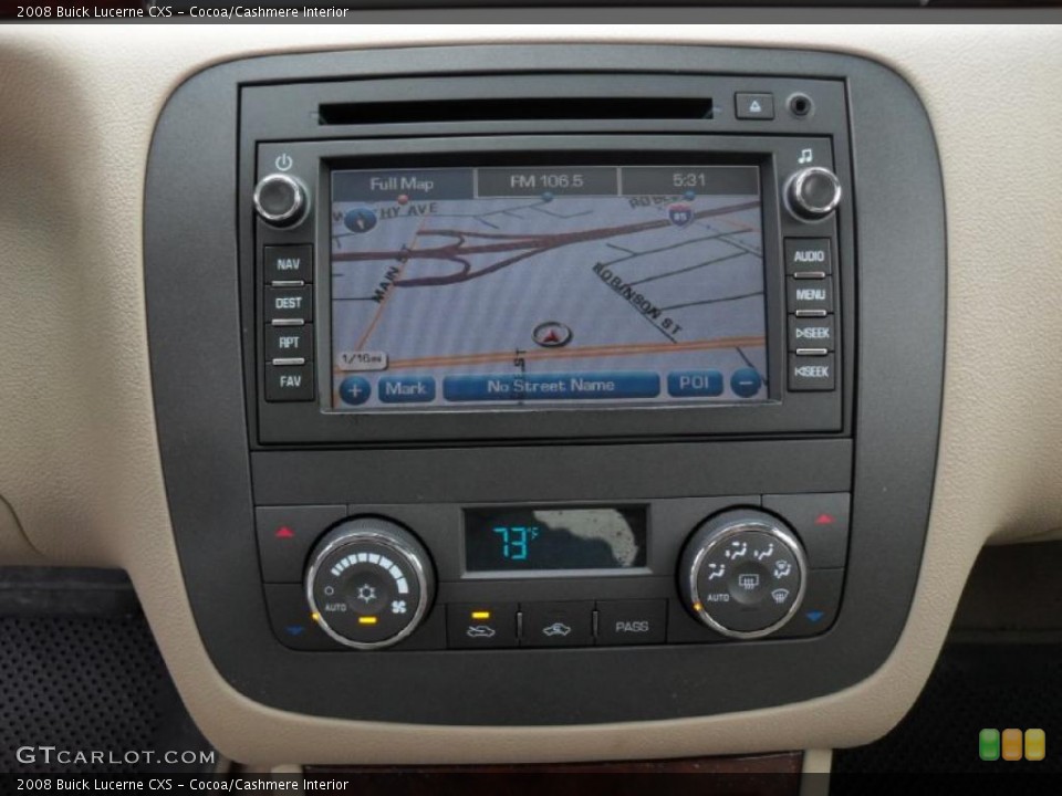 Cocoa/Cashmere Interior Navigation for the 2008 Buick Lucerne CXS #48386475